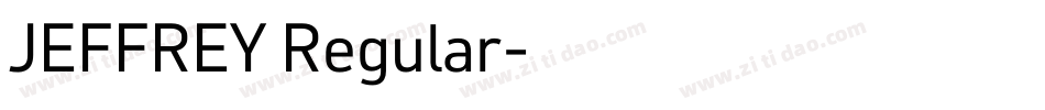 JEFFREY Regular字体转换